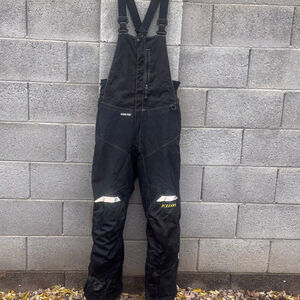 Klim Black Gore-Tex Ski Bib Snow Pants Snowboard Bib Tall Large